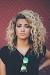 Naturally Caucasian Half Up Half Down Curly Hair