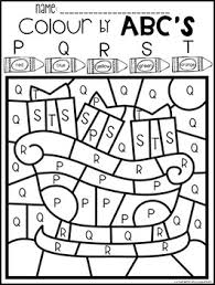 Students just love coloring the pictures and large featured letter with crayons, markers. Christmas Color By Code Abc S Uppercase And Lowercase By Kindergarten Rocks