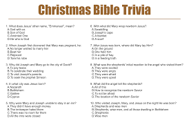 From a talking donkey to a man being eaten by a giant fish, the bible has no shortage of strange stories. 4 Best Printable Christmas Bible Trivia Printablee Com