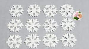 Copos De Nieve De Frozen Con Glase Real Frozen Snowflake Youtube