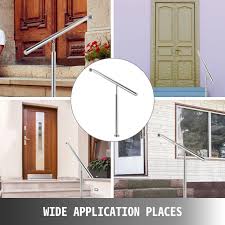 For all those getting your home or business office built, one of the key parts to invest time designing is the stairs. Outdoor Stair Railing Step Handrail Stainless Steel Rail One Step Well Vevor Us