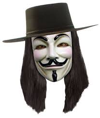 V is an enigmatic anarchist vigilante and freedom fighter, easily recognizable by his guy fawkes mask and dark clothing. V For Vendetta Wig V Vendetta Fan Guy Fawkes Acta Mask Horror Shop Com