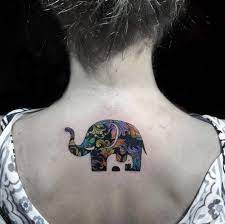 Wonderful Mom And Baby Elephant Tattoo By Nadya Natassya Baby Elephant Tattoo Cool Tattoos Elephant Tattoo