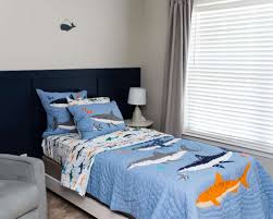 This style is suitable for some range of boys ages from kids to the older boys. Toddler Big Boy Bedroom Makeover Shark Bedroom Decor Amanda Seghetti