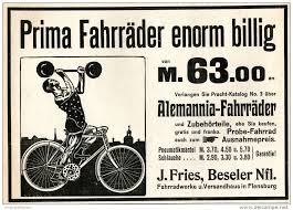 Original Werbung Anzeige 1905 Alemannia Fahrrader Fries Beseler Flensburg Ca 180 X 125 Mm Flensburg Werbung Autos Und Motorrader
