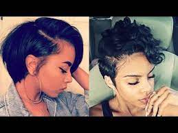 Blonde hair when relaxed forms a better texture than when wavy. 28 Best Short Hairstyles For Black Women With Relaxed Hair 2018 2019 Youtube