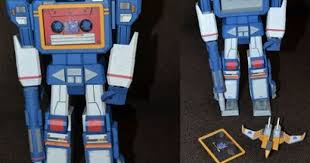 G1 Transformers Papercraft Soundwave And Buzzsaw Paper Crafts Paper Toys Sound Waves