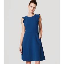 Loft Flutter Flare Dress Dresses To Wear To A Wedding Flare Dress Petite Dresses