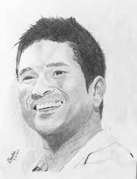 Sachin Tendulkar Pencil Drawing Portrait Sketches Pencil Drawings Sketches