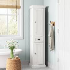 Organize with this tall storage cabinet for bathrooms and more. White Tall Linen Cabinets Wayfair