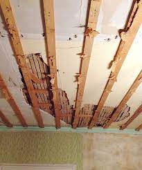 The Dining Room Ceiling Oops Manhattan Nest Dining Room Ceiling Restoring Old Houses Home Ceiling