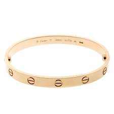 Cartier Love 18k Yellow Gold Bracelet 17 Yellow Gold Bracelet Gold Bracelet Bracelets
