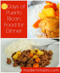 Sample Meal Plan For A Week Full Of Puerto Rican Food Plus A Pollo Guisado Recipe Modernmami Food Puerto Rican Recipes Recipes