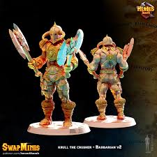 3D Printable krull the barbarian v2 by Heroes and Beasts