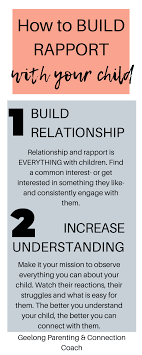 Building Rapport Smart Kids Parenting Techniques Positive Parenting