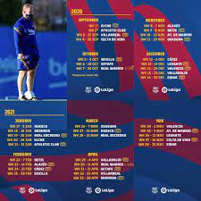 Jadwal & live streaming sepak bola. Ig Barcastuff Id On Twitter Jadwal Pertandingan Barcelona Untuk Musim 2020 2021 Di La Liga Jornada 1 2 Ditunda Langsung Ke Jornada 3 Untuk Waktu Kick Off Belum Dikonfirmasi Https T Co 8mdt01m2fm