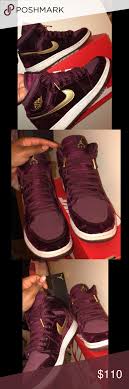 Air Jordan 1 Retro Heiress Night Maroon In 2020 Air Jordans Nike Gold Womens Jordans