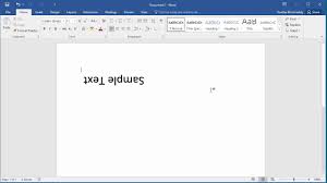 How To Create Upside Down Text In Word 2016 Youtube