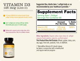 The recommended dietary dose of vitamin d is 600 iu each day for adults 70 and younger and 800 iu each day for adults over 70. Naturewise Vitamin D3 5 000 Iu