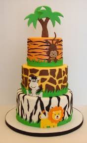 Anniversaire Jungle Safari Safari Birthday Cakes Safari Baby Shower Cake Jungle Birthday Cakes