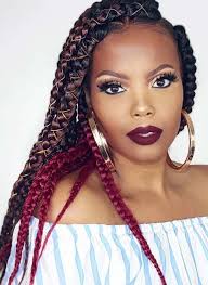Black And Brown Box Braids Big 23 Big Box Braids Hairstyles For Black Hair Box Braids Hairstyles Box Braids Styling Big Box Braids Hairstyles