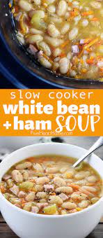 Our most trusted navy beans in crockpot recipes. Slow Cooker Ham And Bean Soup Fivehearthome