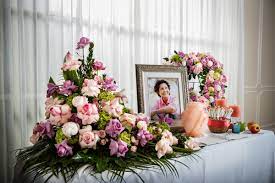 Table decorations for funeral reception. How To Remember A Loved One At A Funeral After Covid 19