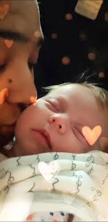 my honey buns🥰#equality #twomums #loveislove #lesbiancouple #baby #newborn  #babykiss #love #kiss #cutebaby #lgbtcouples