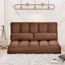 The chair first was created in 1928 and exhibited at the salon d' automne in 1929. Nestfair Double Chaise Lounge Sofa Floor Couch With Two Pillows Overstock 32046921