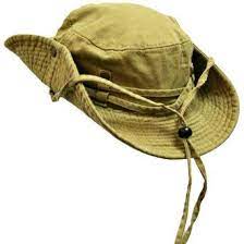Khaki Cotton Safari Hat With Chin Cord Snap Sides 15 99 Mens Sun Hats Safari Hat Sun Hats For Women