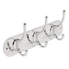 Ironmongery World Solid Heavy Duty Chrome Hat And Coat Hooks Rail Rack 29 96 Hat And Coat Hooks Coat Hooks Brass Hat