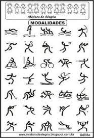 Atualmente atletas de todo mundo disputam 62 modalidades, variantes de 47 esportes, nos jogos olímpicos de inverno e nos jogos olímpicos de verão. Lista Das Modalidades Dos Jogos Olimpicos De 2016 Imprimir Mistura De Alegria Pictogramas Educacao Fisica Jogos Olimpicos