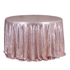 Round 47 Sparkle Sequin Tablecloth Cover Wedding Party Banquet Table Decor Glitter Table Cloths Rose Gold Table Cloth Rose Gold Table