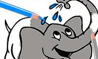 Gambar mewarnai binatang gajah gambar mewarnai. Bermain Buku Mewarnai Gajah Kartun Online Gratis Di Games Co Id