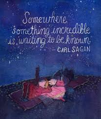 Somewhere Something Incredible Is Waiting To Be Known Carl Sagan Inspirational Words Book Quotes Carl Sagan