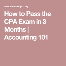 How To Pass The Cpa Exam In 3 Months Accounting 101 Cpa Exam Cpa Cpa Accounting