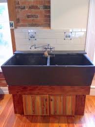 restored antique soapstone sink