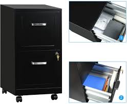 The file locking bar attaches to the small strip of the cabinet that is next to the drawer, shown in this picture. 20 Best 2 Drawer File Cabinet 2021 Edition Storables