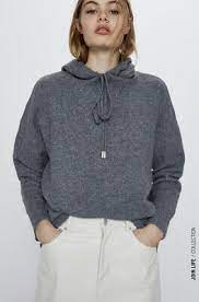 Check spelling or type a new query. Nwt Zara Woman Hooded Knit Sweater Grey Size S Ebay