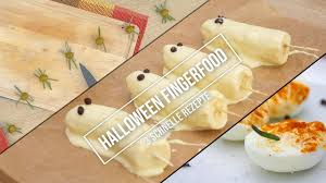 Dieses halloween desserts ist schnell gemacht, lässt sich gut vorbereiten und schmeckt großen und kleinen partygästen. Halloween Fingerfood 3 Schnelle Rezepte Youtube