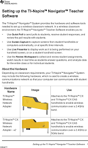 Tinavwna2 Ti Nspire Cx Wireless Network Adapter V2 User Manual My Texas Instruments