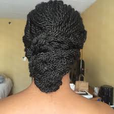 My Wedding Hair Senegalese Twists Updo African American Bride Hair Styles Senegalese Twist Hairstyles Braided Hairstyles For Wedding
