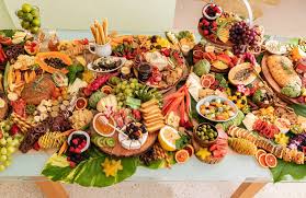 We create gourmet antipasto platter's and grazing table's for any event. Tropical Grazing Table Tropical Party Foods Grazing Platter Ideas Tropical Platters