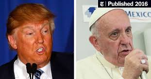 For Catholics, Dismay and Delight Over Pope's Clash With Trump