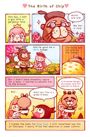 How Chip Was Born Animal Crossing Characters Animal Crossing Memes Animal Crossing Fan Art