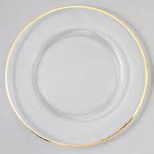 The lace design gold charger plates look very delicate, unlike paper gold the best brand of gold charger plates, it very well may be gibson home casa stella gold charger plates set, nevaeh white by fitz and floyd rim gold charger. Glass Charger Plate 13 W Gold Rim 4 Set