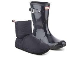 Hunter Synthetic Luxury Down Ankle Boot Socks In Black Lyst
