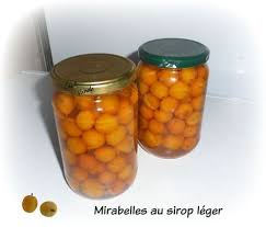 Conserves De Mirabelles Au Sirop Leger Chez Vanda Mirabelles Au Sirop Recette Mirabelle Fruits Au Sirop