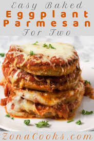 Easy Eggplant Parmesan Has Crispy Double Breaded Eggplant That Is Fried And Baked Topped Wi Eggplant Recipes Parmesan Eggplant Parmesan Eggplant Parmesan Baked