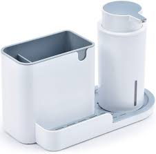 Maybe you would like to learn more about one of these? Kingrack Kitchen Sink Caddy With Soap Dispenser Pump Countertop Liquid Dish Soap Dispenser Pump Bottle Caddy With Storage Compartment For Scrubbers Sponges Brushes For Kitchen Bathroom Wkuk810066 1 Amazon Co Uk Home Kitchen